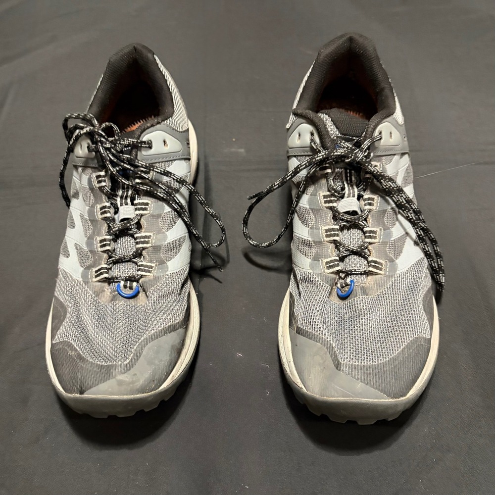 Merrell Nova 2 Mens Size 13 Gray Black Trail Running Hiking Shoes Vibram Lace Up